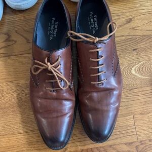 Vintage Foundry Co. Men's Brown Leather Derby Shoes